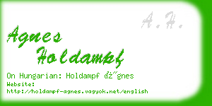 agnes holdampf business card